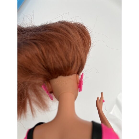 VINTAGE GLITTER HAIR BARBIE DOLL MATTEL # 10968 W/BOX LONG RED HAIR 1993 - Picture 14 of 15